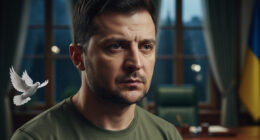 Ukrainian President Volodymyr Zelenskyy after declaring he will step down and not seek re-election when the war ends.