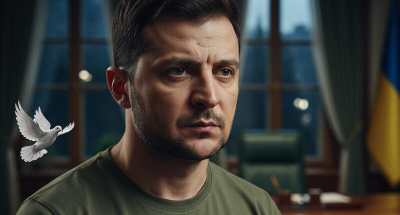 Ukrainian President Volodymyr Zelenskyy after declaring he will step down and not seek re-election when the war ends.