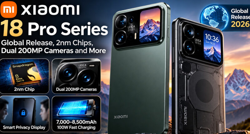 Xiaomi 18 Pro Series: Global Release, 2nm Chips and Dual 200MP Cameras